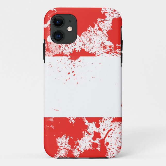 Funda De Case-Mate Para iPhone Bandera de Austria (Reverso)
