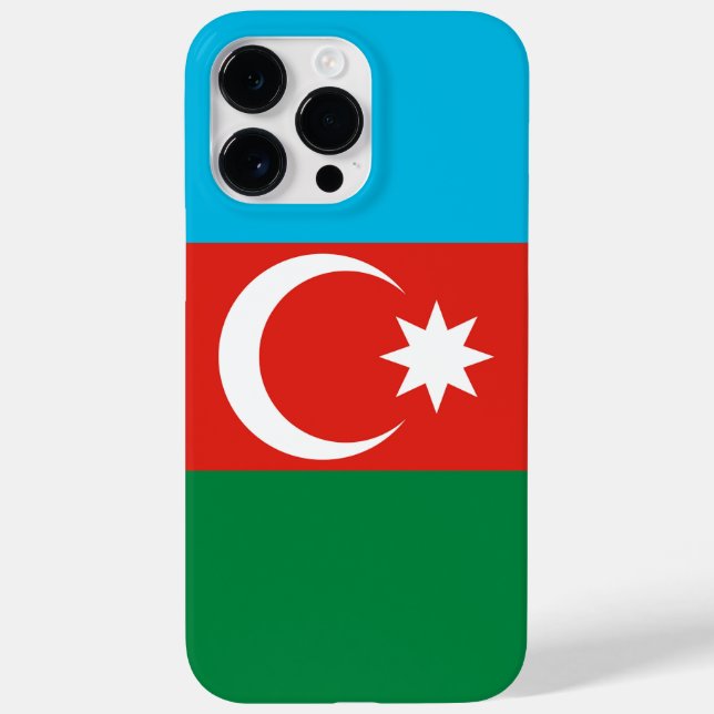 Funda De Case-Mate Para iPhone Bandera de Azerbaiyán (Reverso)
