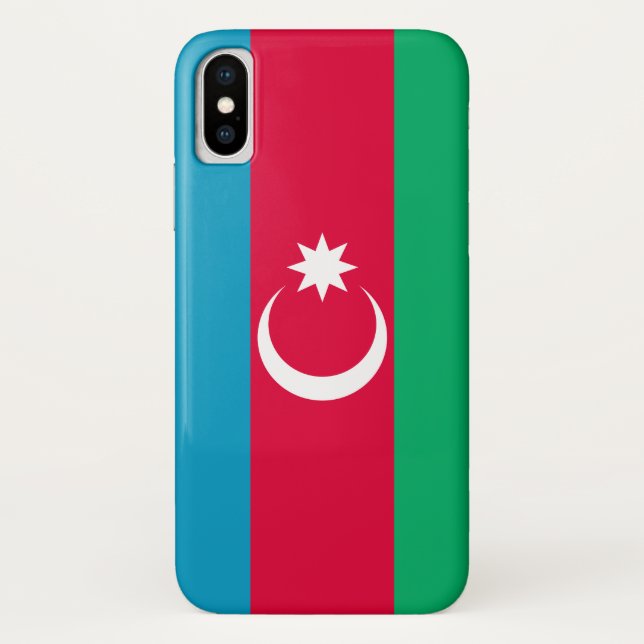Funda De Case-Mate Para iPhone Bandera de Azerbaiyán (Reverso)