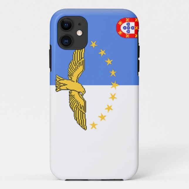 Funda De Case-Mate Para iPhone Bandera de Azores (Portugal) (Reverso)