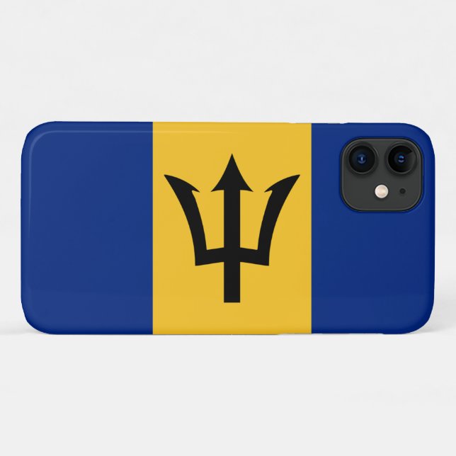 Funda De Case-Mate Para iPhone Bandera de Barbados (Reverso (horizontal))