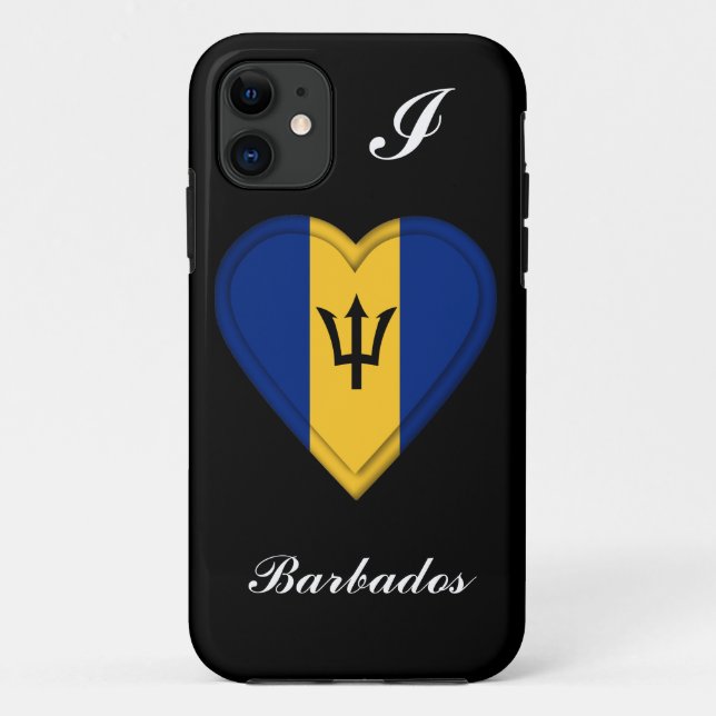 Funda De Case-Mate Para iPhone Bandera de Barbados (Reverso)