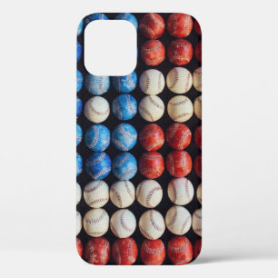 Funda Para iPhone 12 Bandera de Béisbol Americana