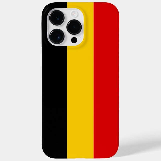 Funda De Case-Mate Para iPhone Bandera de Bélgica (Reverso)