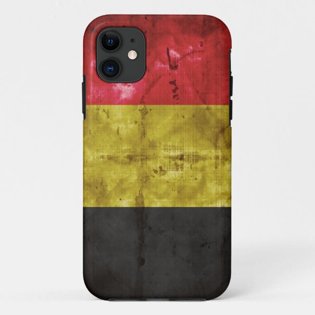 Funda De Case-Mate Para iPhone Bandera de Bélgica (Reverso)