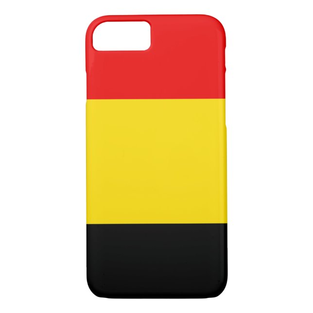 Funda De Case-Mate Para iPhone Bandera de Bélgica (Reverso)