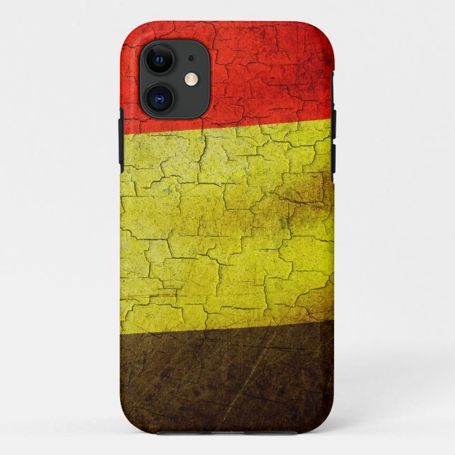 Funda De Case-Mate Para iPhone Bandera de Bélgica (Reverso)