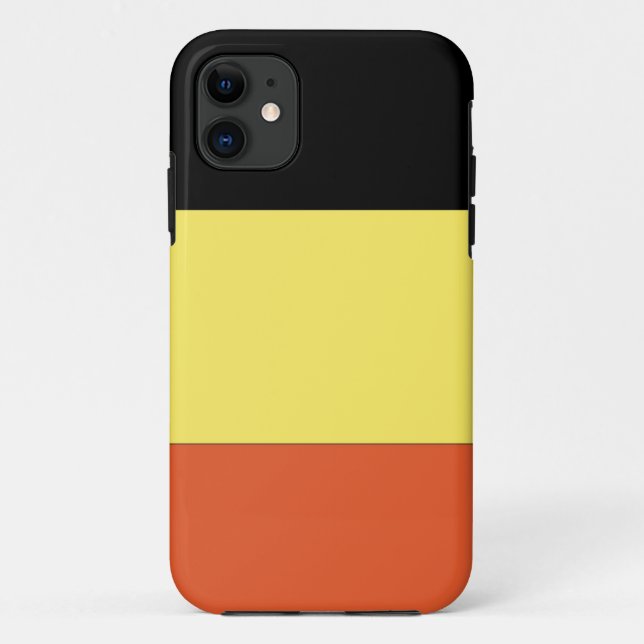Funda De Case-Mate Para iPhone Bandera de Bélgica (Reverso)
