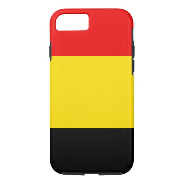 Funda De Case-Mate Para iPhone Bandera de Bélgica (Reverso)