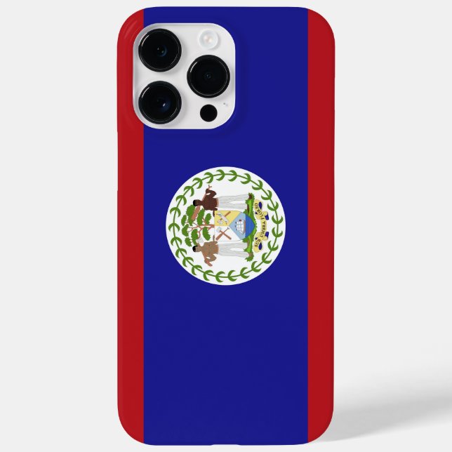 Funda De Case-Mate Para iPhone Bandera de Belice (Reverso)