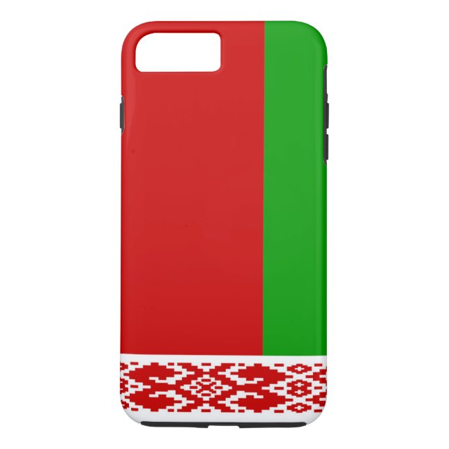 Funda De Case-Mate Para iPhone Bandera de Bielorrusia (Reverso)