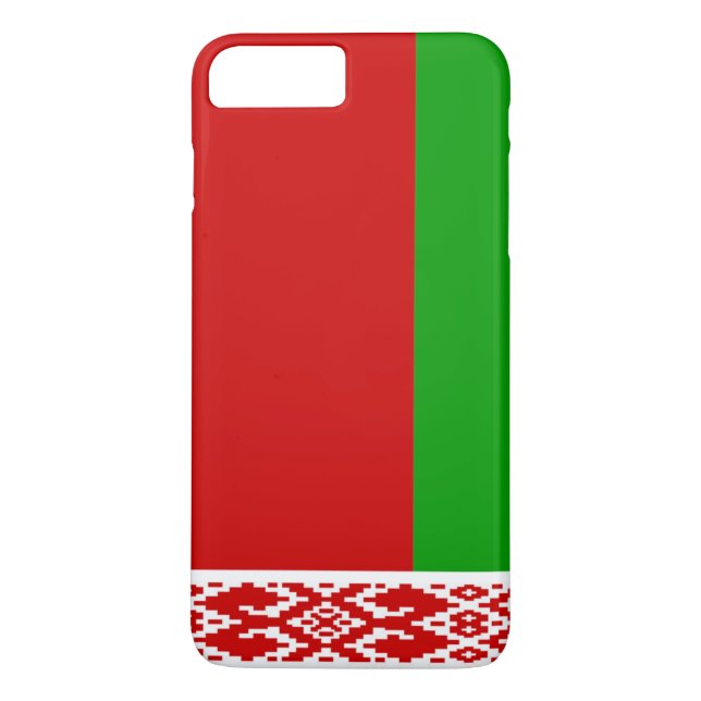 Funda De Case-Mate Para iPhone Bandera de Bielorrusia (Reverso)