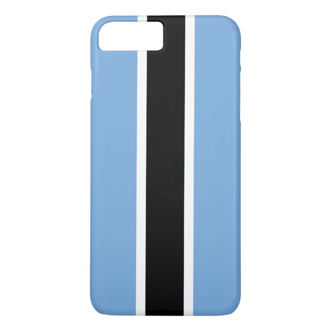 Funda De Case-Mate Para iPhone Bandera de Botswana (Reverso)