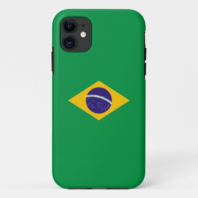Funda De Case-Mate Para iPhone Bandera de Brasil (Reverso)