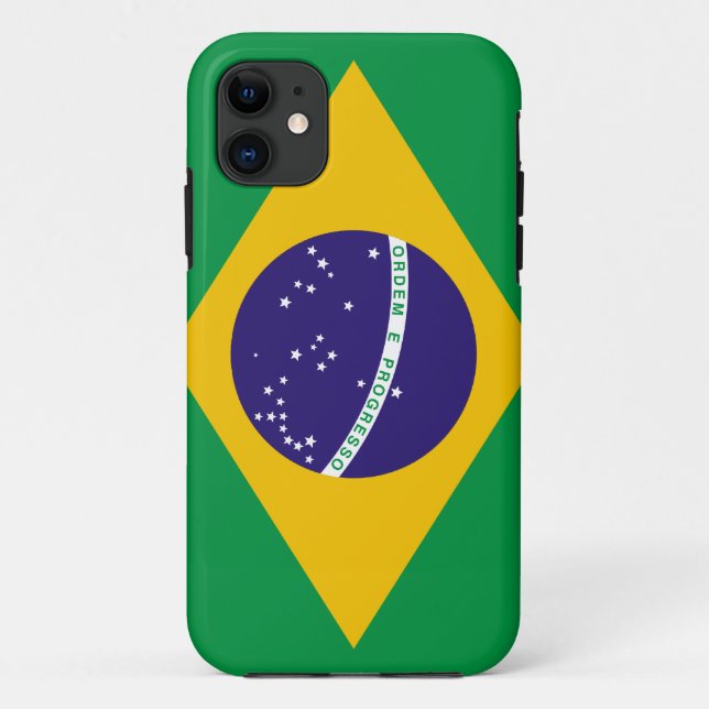 Funda De Case-Mate Para iPhone Bandera de Brasil (Reverso)