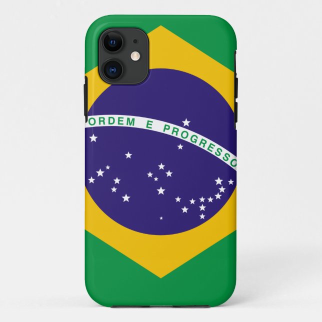 Funda De Case-Mate Para iPhone Bandera de Brasil (Reverso)