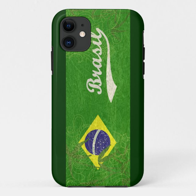 Funda De Case-Mate Para iPhone Bandera de Brasil (Reverso)