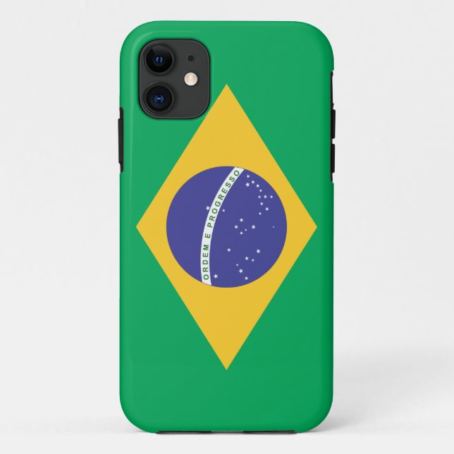 Funda De Case-Mate Para iPhone Bandera de Brasil (Reverso)