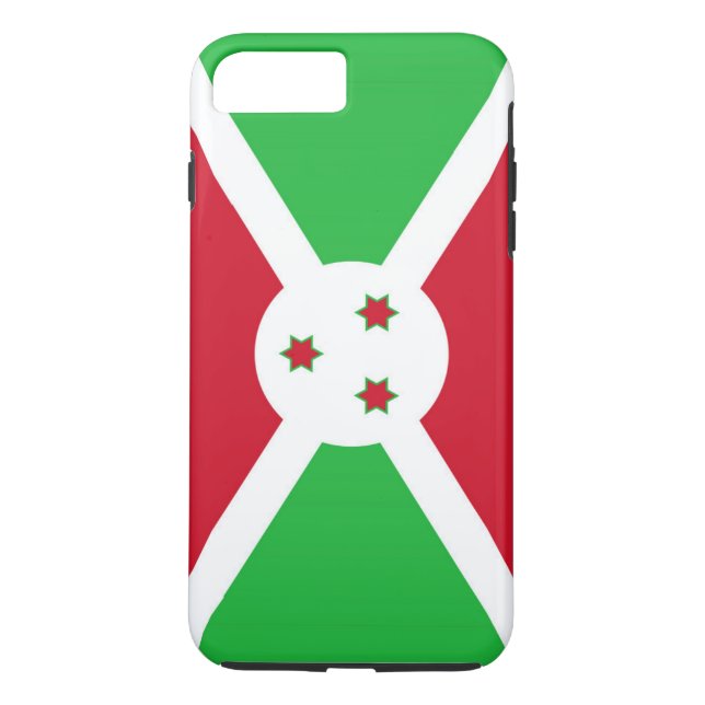 Funda De Case-Mate Para iPhone Bandera de Burundi (Reverso)