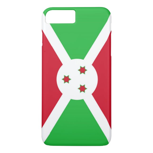 Funda De Case-Mate Para iPhone Bandera de Burundi (Reverso)