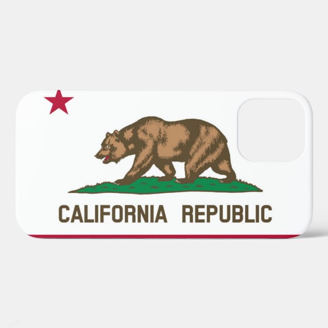 Funda De Case-Mate Para iPhone Bandera de California (Reverso (Horizontal))