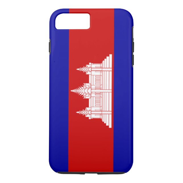 Funda De Case-Mate Para iPhone Bandera de Camboya (Reverso)