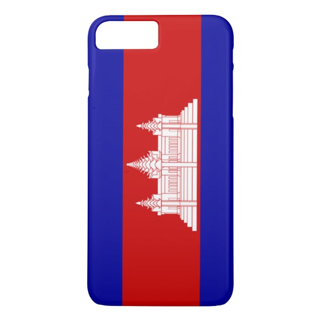 Funda De Case-Mate Para iPhone Bandera de Camboya (Reverso)