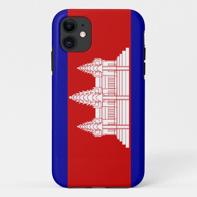 Funda De Case-Mate Para iPhone Bandera de Camboya; Camboyano (Reverso)