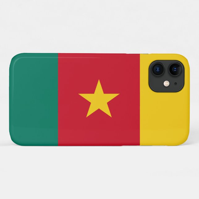 Funda De Case-Mate Para iPhone Bandera de Camerún (Reverso (horizontal))