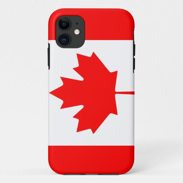 Funda De Case-Mate Para iPhone Bandera de Canadá (Reverso)