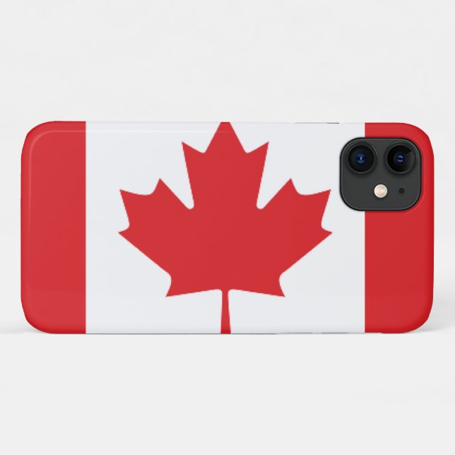 Funda De Case-Mate Para iPhone Bandera de Canadá (Reverso (horizontal))