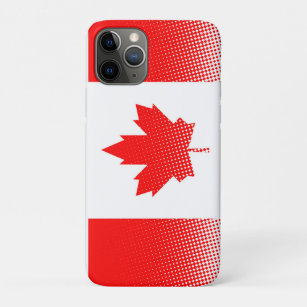 Funda Para iPhone 11 Pro Bandera de Canadá con efecto de semitono