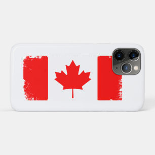 Funda Para iPhone 11 Pro bandera de Canadá desgastada