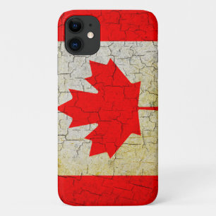 Funda Para iPhone 11 Bandera de Canadá rota