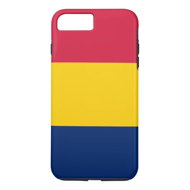 Funda De Case-Mate Para iPhone Bandera de Chad (Reverso)