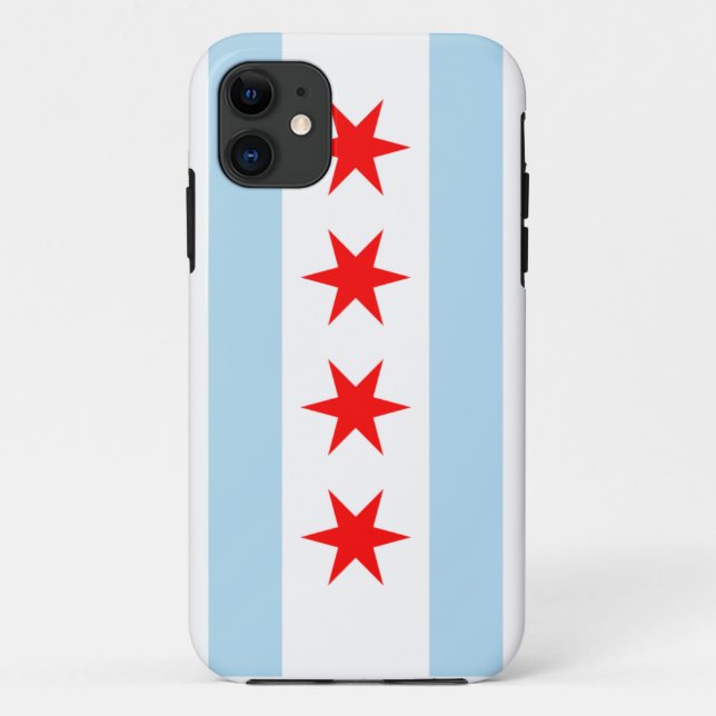 Funda De Case-Mate Para iPhone Bandera de Chicago (Reverso)