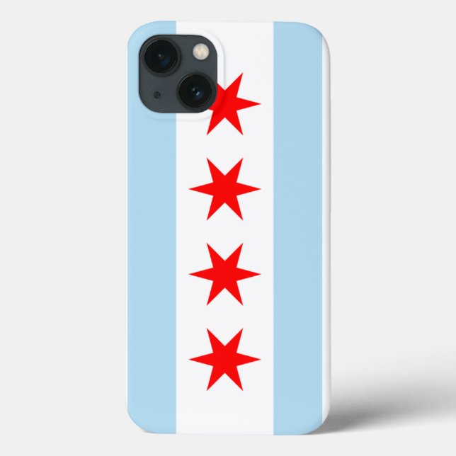 Funda De Case-Mate Para iPhone Bandera de Chicago (Reverso)