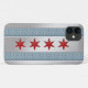 Funda De Case-Mate Para iPhone Bandera de Chicago Metalizado (Reverso (horizontal))
