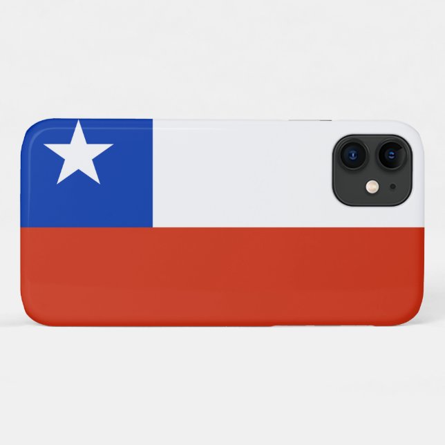 Funda De Case-Mate Para iPhone Bandera de Chile (Reverso (horizontal))
