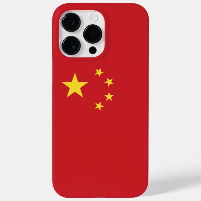 Funda De Case-Mate Para iPhone Bandera de China (Reverso)