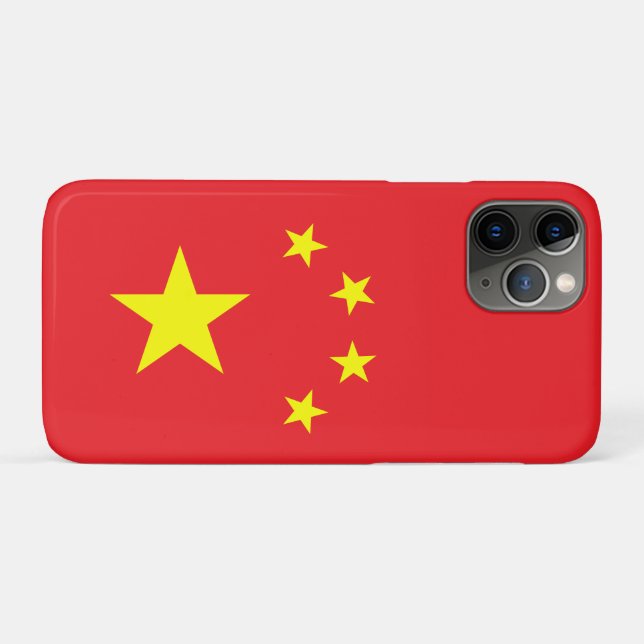 Funda De Case-Mate Para iPhone Bandera de China (Reverso (horizontal))