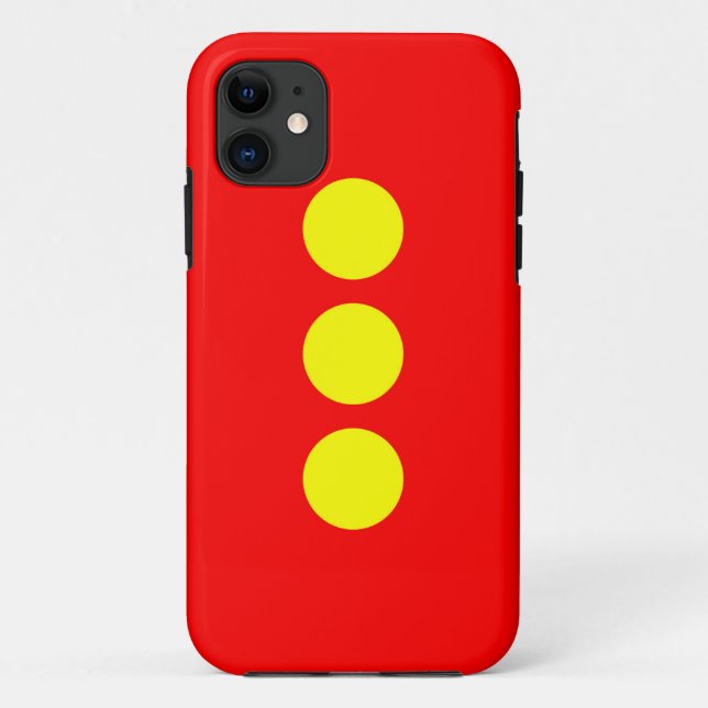 Funda De Case-Mate Para iPhone Bandera de Christiania (Reverso)