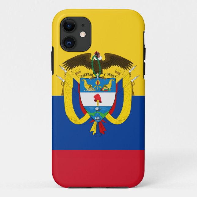 Funda De Case-Mate Para iPhone Bandera de Colombia (Reverso)