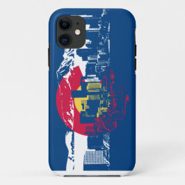 Funda Para iPhone 11 Bandera de Colorado - horizonte de Denver - caja