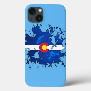 Bandera de Colorado splatter iphone 6 funda duro