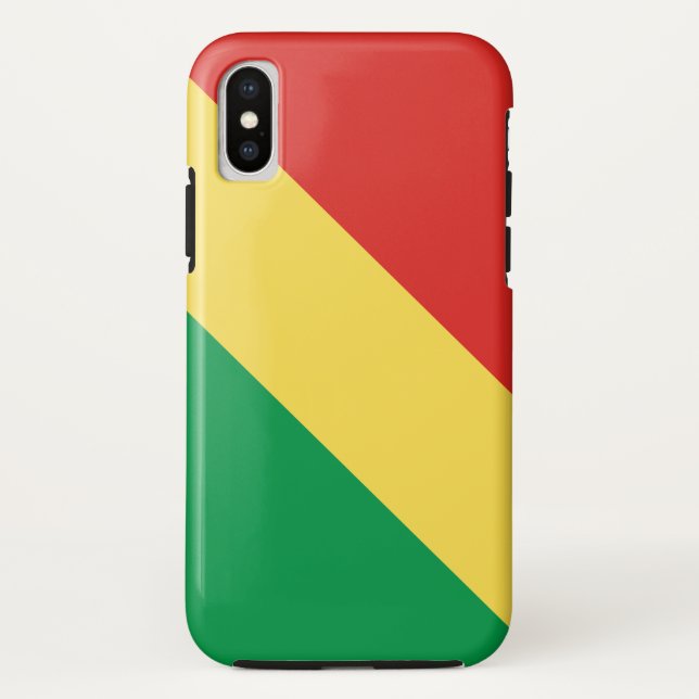 Funda De Case-Mate Para iPhone Bandera de Congo-Brazzaville (Reverso)