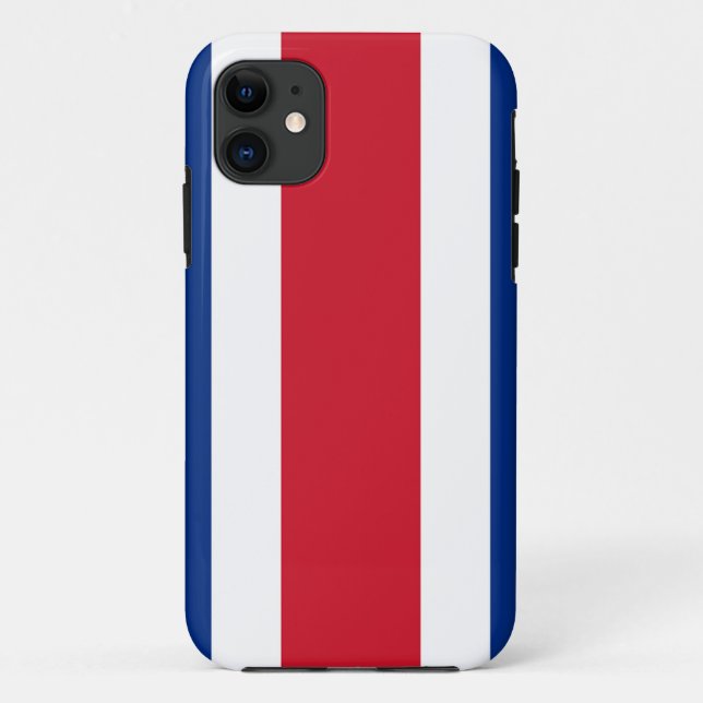 Funda De Case-Mate Para iPhone Bandera de Costa Rica (Reverso)