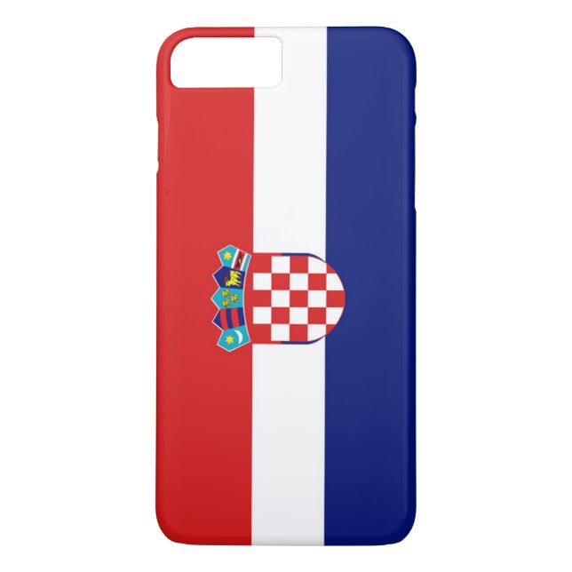 Funda De Case-Mate Para iPhone Bandera de Croacia (Reverso)