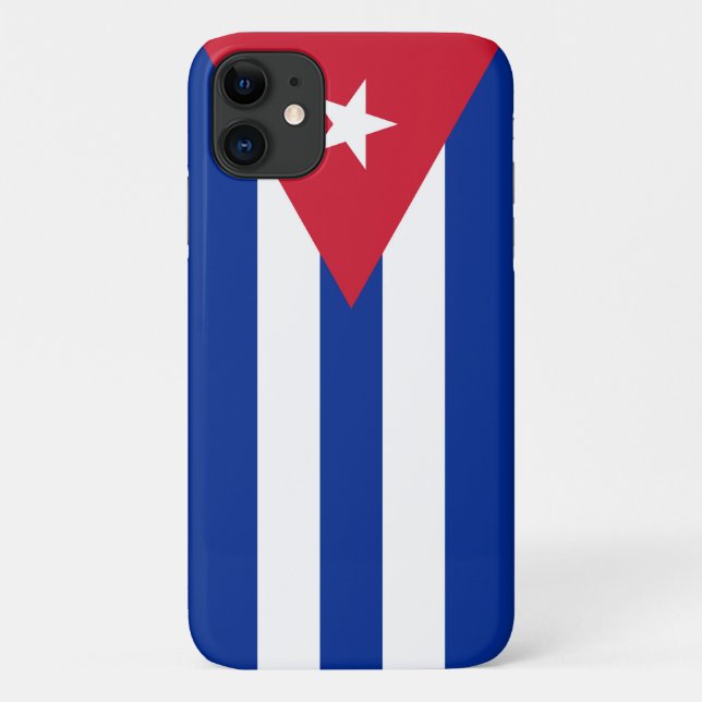 Funda De Case-Mate Para iPhone Bandera de Cuba (Reverso)