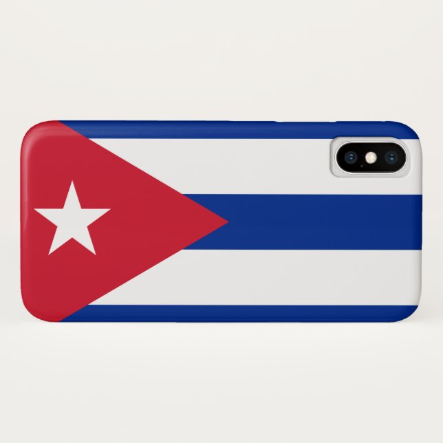 Funda De Case-Mate Para iPhone Bandera de Cuba (Reverso (horizontal))
